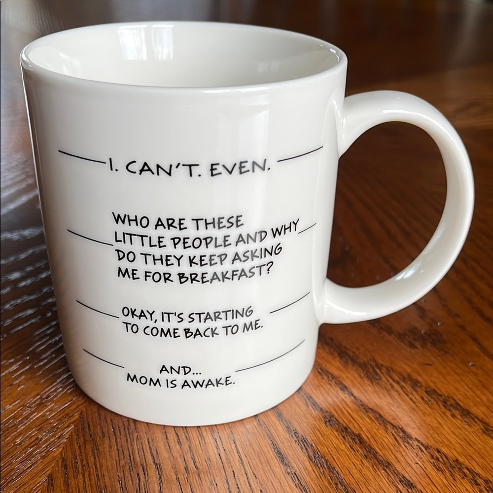 Mauag White and Black Ceramic Mug